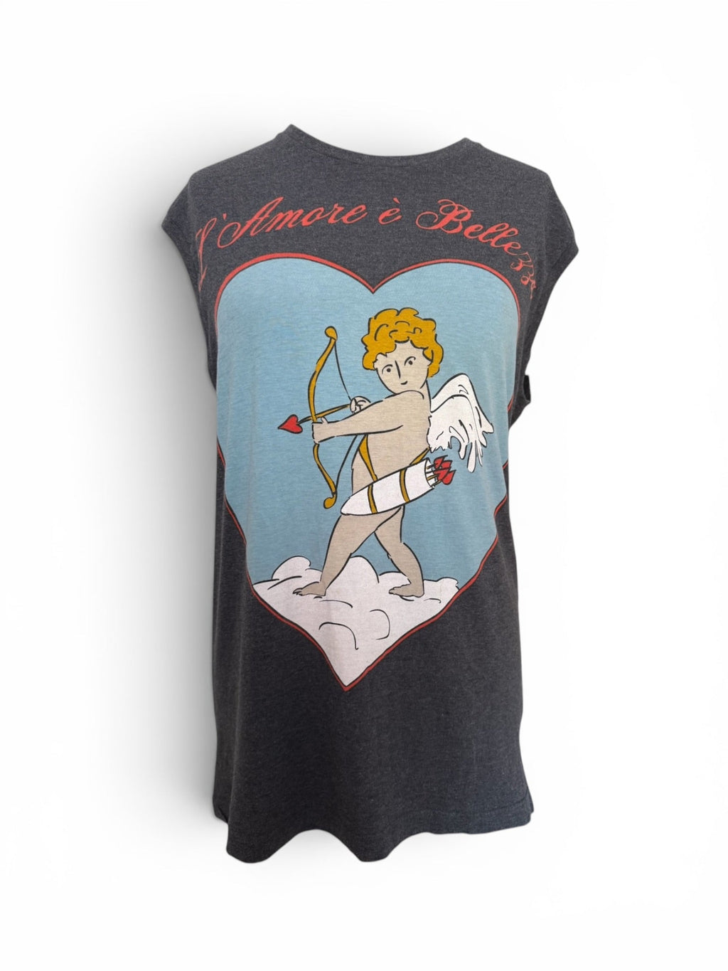 Dolce & Gabbana Cupid Heart Tank Top in Gray